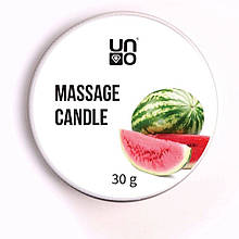 Масажна свічка для тіла і рук з ароматом, 30 гр. №8 Watermelon (Кавун)