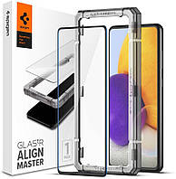 Захисне скло Spigen для Samsung Galaxy A72 Glas.tR AlignMaster Full Cover (1 шт.), Black (AGL02828)