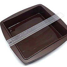 Силіконова форма для випічки MagicKitchen №695 Деко квадратне 28х28х5 см, фото 5