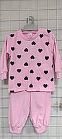 Піжама рожева для дівчинки розмір 80 Польща