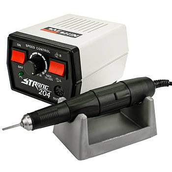 Фрезер для манікюру Стронг 204 65 Вт 35000об/м, апарат машинка для манікюру фрезер Strong 204