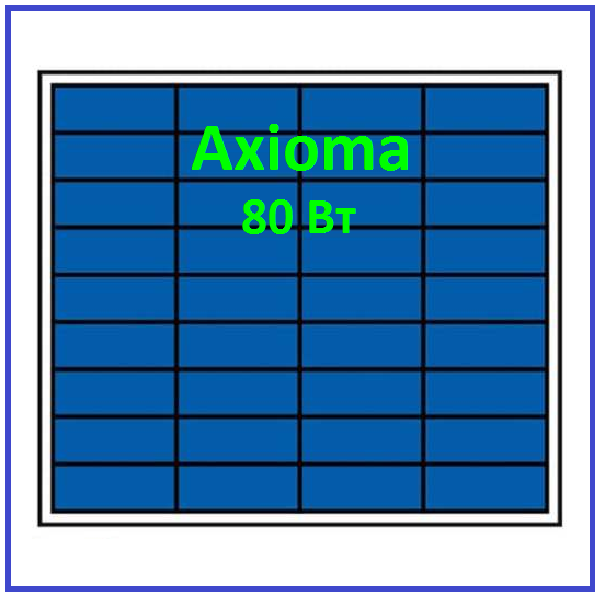 Сонячна панель 80Вт АХ-80Р-36 Axioma
