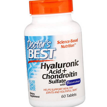 Doctor's s BEST Hyaluronic Acid + Chondroitin Sulfate with Collagen 60 таб, фото 2