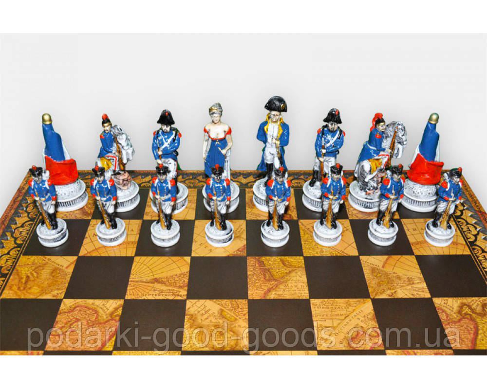 Шахові фігури "Бородинський бій" середні Nibri Scacchi SP1812