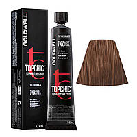 Стійка професійна фарба для волосся Goldwell Topchic Hair Color Coloration - 7N@BK 60 мл