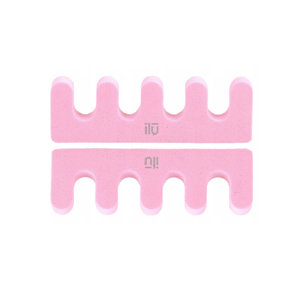 Розділювач для педикюру, рожевий Ilu Toe Separator Pink 2 шт, фото 1