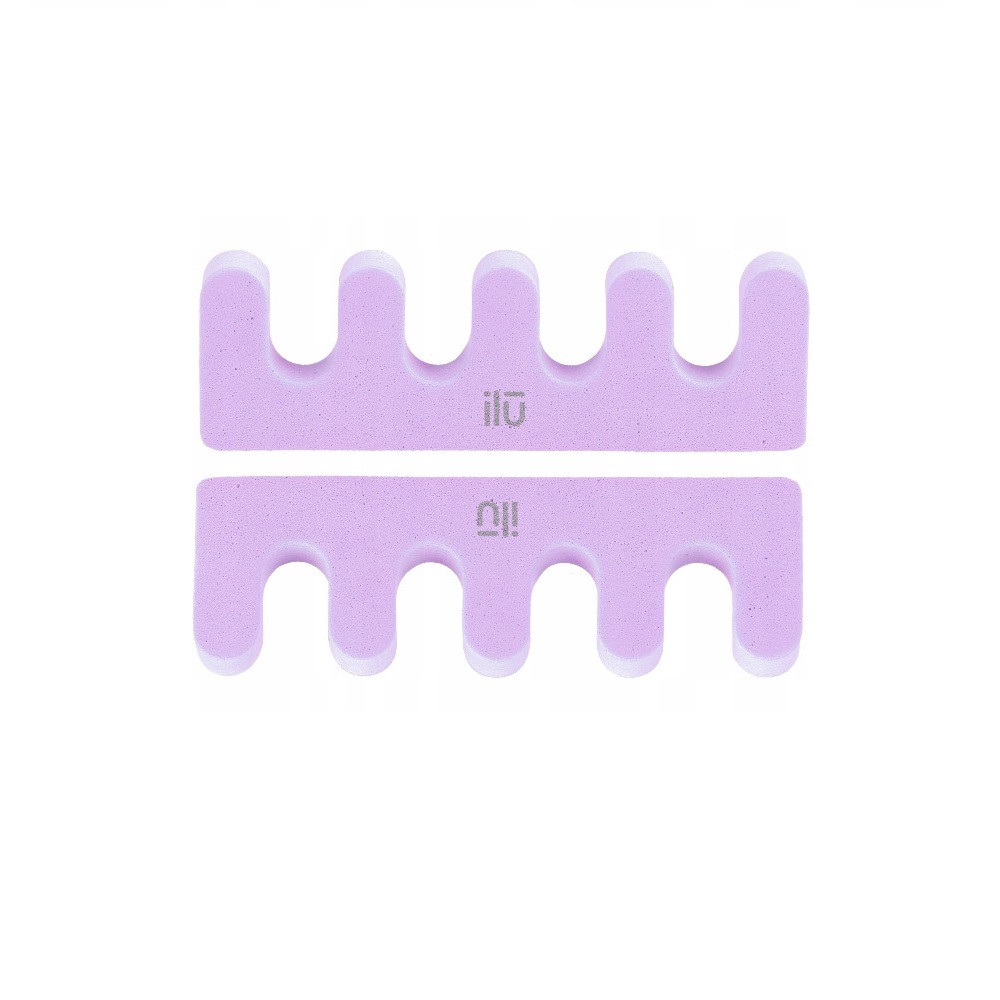 Розділювач для педикюру, бузковий Ilu Toe Separator Purple 2 шт, фото 1