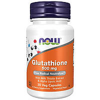 Нау Фудс Глутатіон 500 мг Now Foods Glutathione 30 капсул