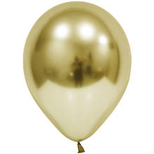 Латексна кулька хром золотий Н22 12" Balonevi