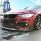 Сплітер накладка на передній бампер BMW 3 серії F30 під бампер М-пакет, фото 5