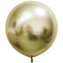 Латексна кулька хром золотий 24" Balonevi