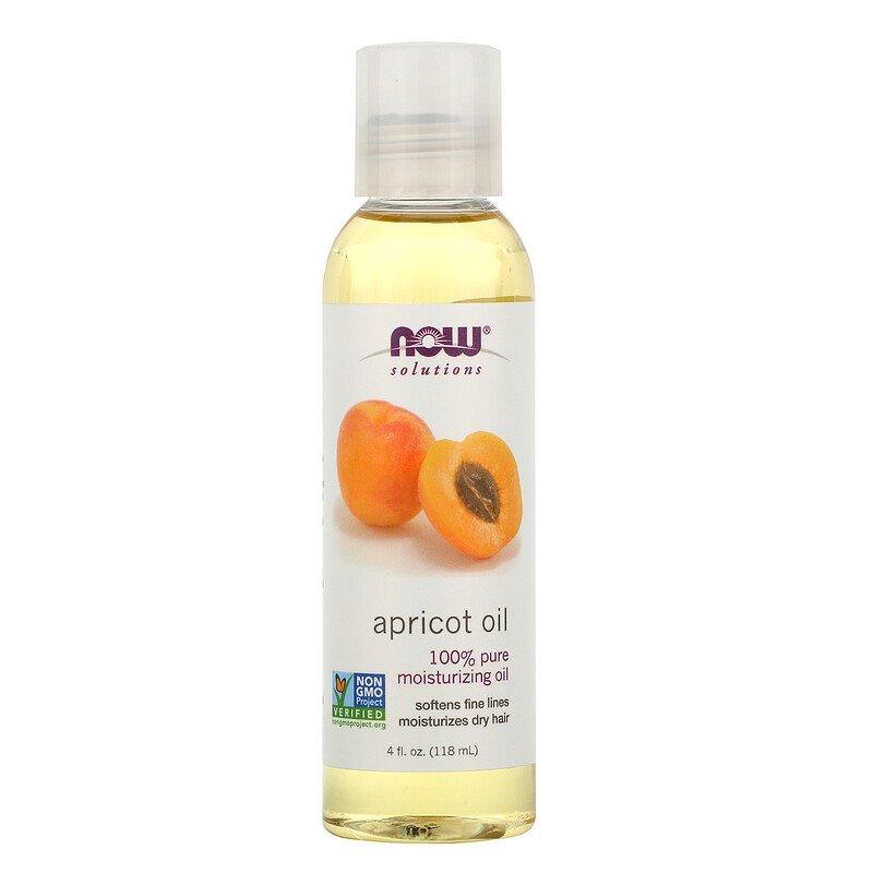 Абрикосова олія NOW Foods, Solutions "Apricot Oil" чиста (118 мл), фото 1