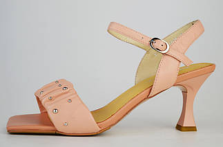 Босоніжки на шпильці Geronea 1488 39 Рожеві шкіра 36, фото 2