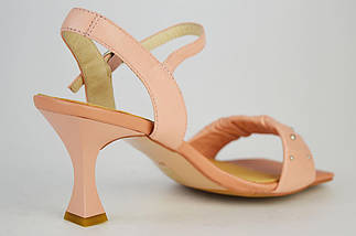 Босоніжки на шпильці Geronea 1488 39 Рожеві шкіра 36, фото 3