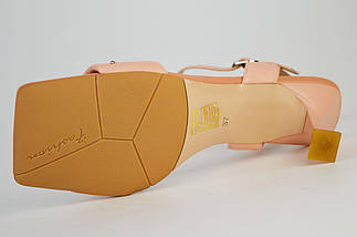 Босоніжки на шпильці Geronea 1488 39 Рожеві шкіра 36, фото 4