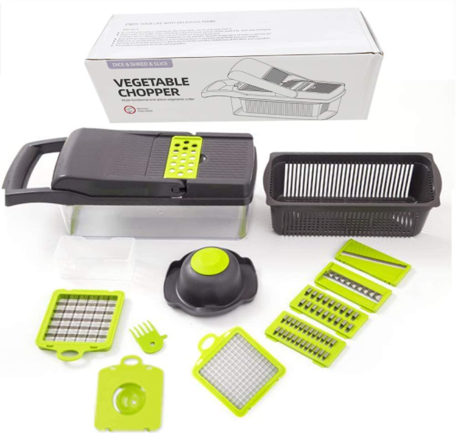 Овощерезка-измельчитель Veggie Slicer 14 в 1, ситечко для яиц и нож для очистки овощей KA-808 - фото 2 - id-p1546432899