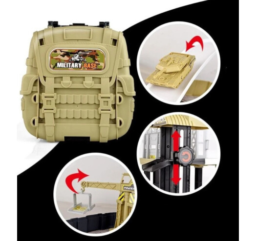 Детский игровой набор Военная база в рюкзаке Military Base Special Forces - фото 6 - id-p1546434321