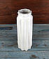 Ваза для квітів Грань №3 біла 27,5 см кераміка, фото 2
