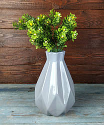 Ваза для квітів Грань №1 сіра 22 см кераміка