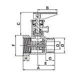 Запобіжний клапан для бойлера Europroduct EP.2001 - 1/2" 6BAR (з ручкою) (EP6035), фото 3