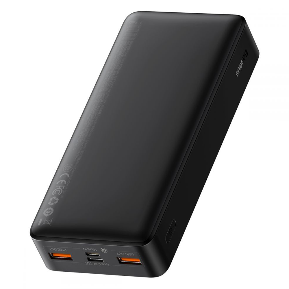 Портативные батареи | Power Bank 30000mAh 20W Baseus Bipow Digital Display 2USB+Type-C PD QC Black Li-Pol