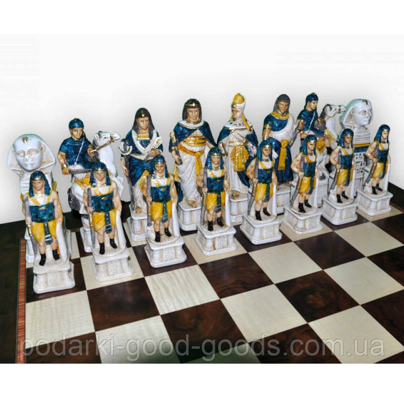Шахматні фігури "Римляни і єгиптяни" екстра розмір Nigri Sccchi SP72