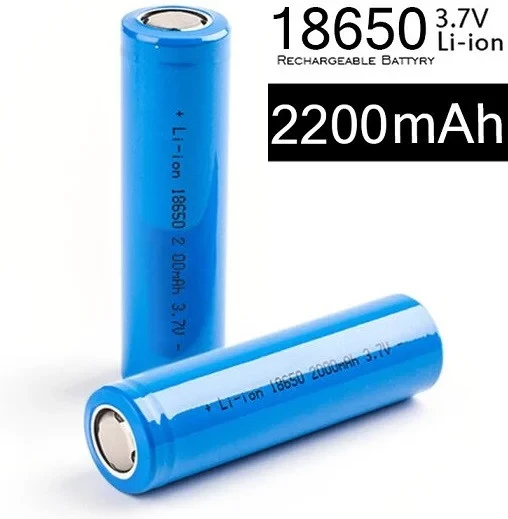 Акумулятор Li-ion 18650 2200 мА·год 3.7 V — 4,2V, фото 1