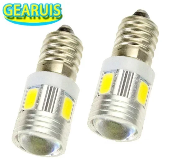 Лампа LED E10 W5W 194 BA9S 5630 12 V 6 SMD Лампочка (Білий Холодний)