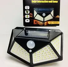 Ліхтар Навісний Lesko CL-100 LED Solar з Датчиком Руху