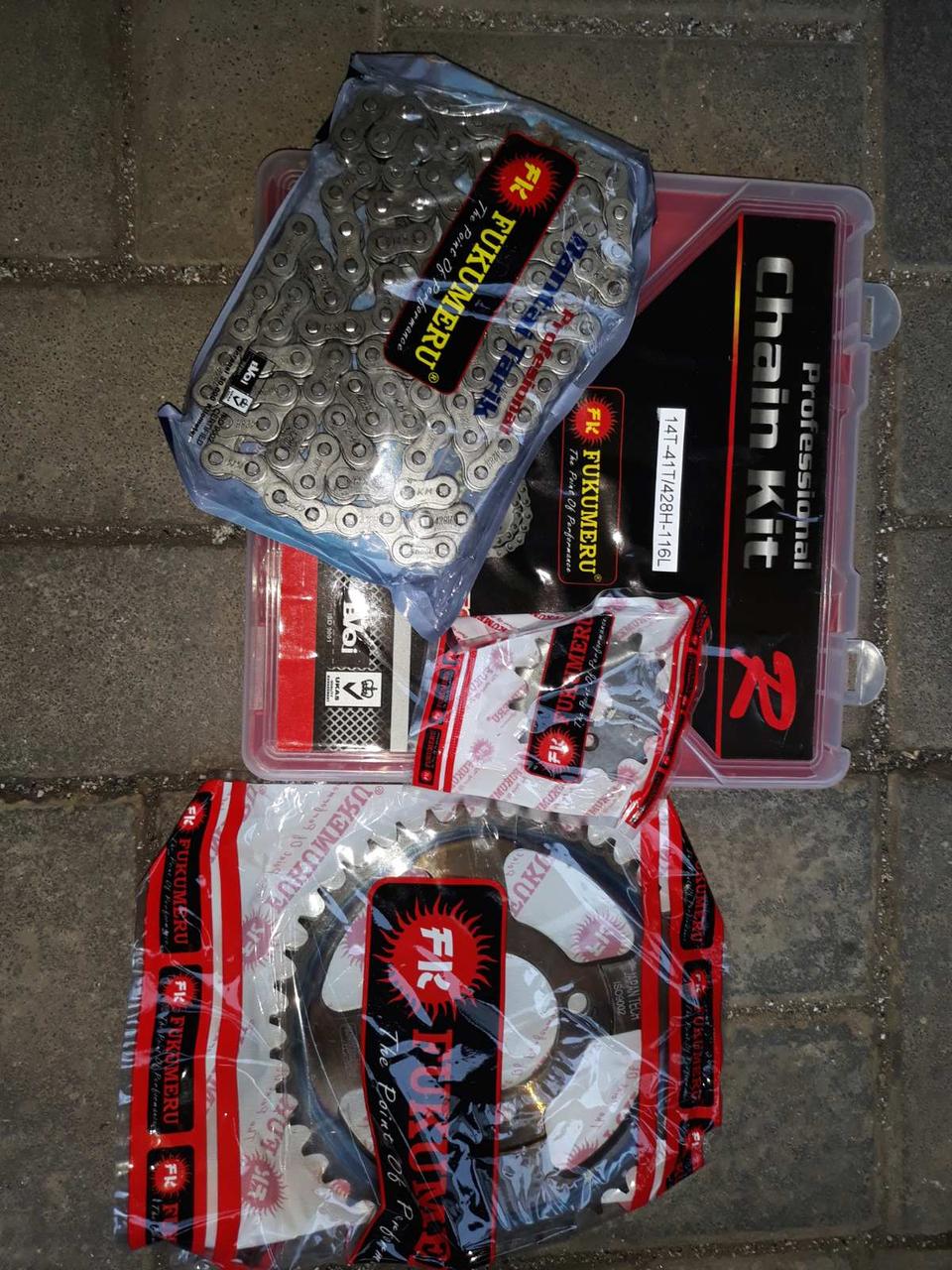 Зірки трансмісії пари 428H-14/41 + цепп 116 L для Alpha Альфа, фото 1