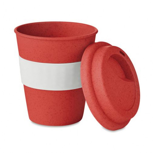 Бамбуковий стакан з кришкою для кави чаю "DENALI" 350 мл, фото 1