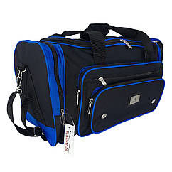 Дорожня сумка Kaiman 55 см, 40л Чорний з синім