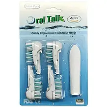 4шт. Насадка для Зубних щіток Oral B 4732 4734 3733 Triumph Clean Brush Змінна насадка