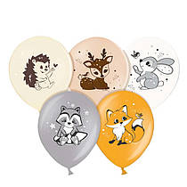 Латексні кульки "Лісові звірі" 12" 10 шт/уп Belbal