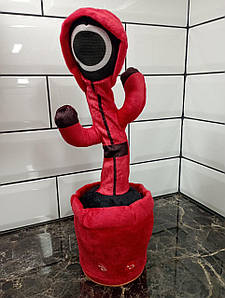 Інтерактивна іграшка, що говорить танцюючий Кактус (Надзірювач Круг Гра в Кальмара) повторюшка з підсвіткою