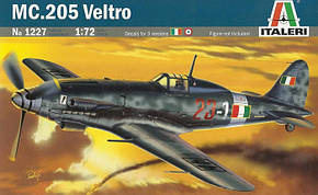 MC. 205 VELTRO.1/72 ITALERI 1227, фото 1
