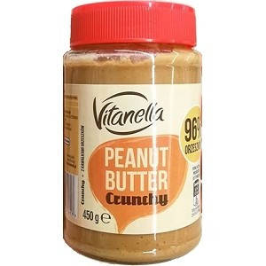 Арахісова паста Vitanella "Peanut butter Сrunchy" 450 гр. Польща