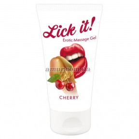 Масажний гель Lick It Cherry, 50 мл