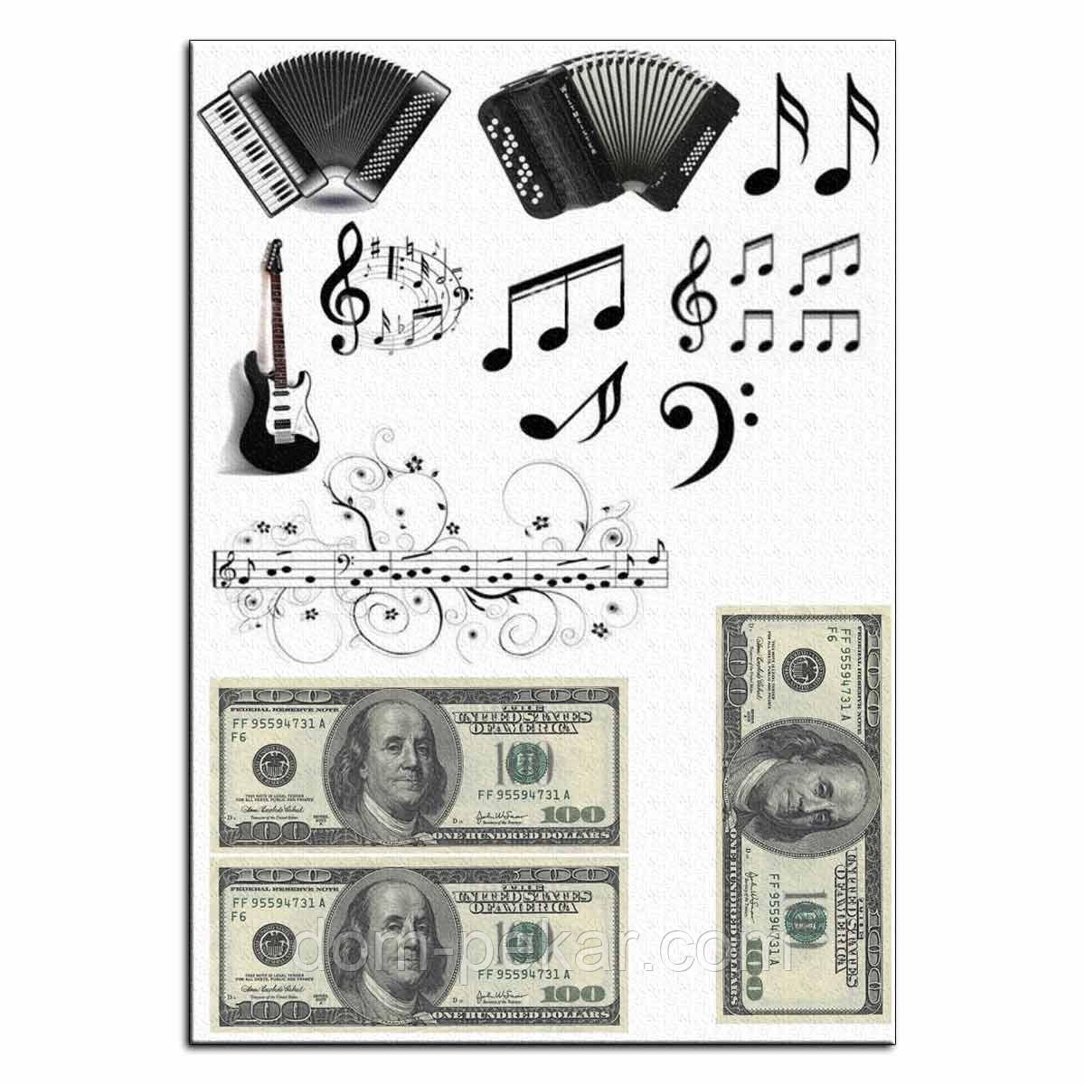 Музыка вафельная картинка от интернет-магазина «Домашний Пекарь» с ...