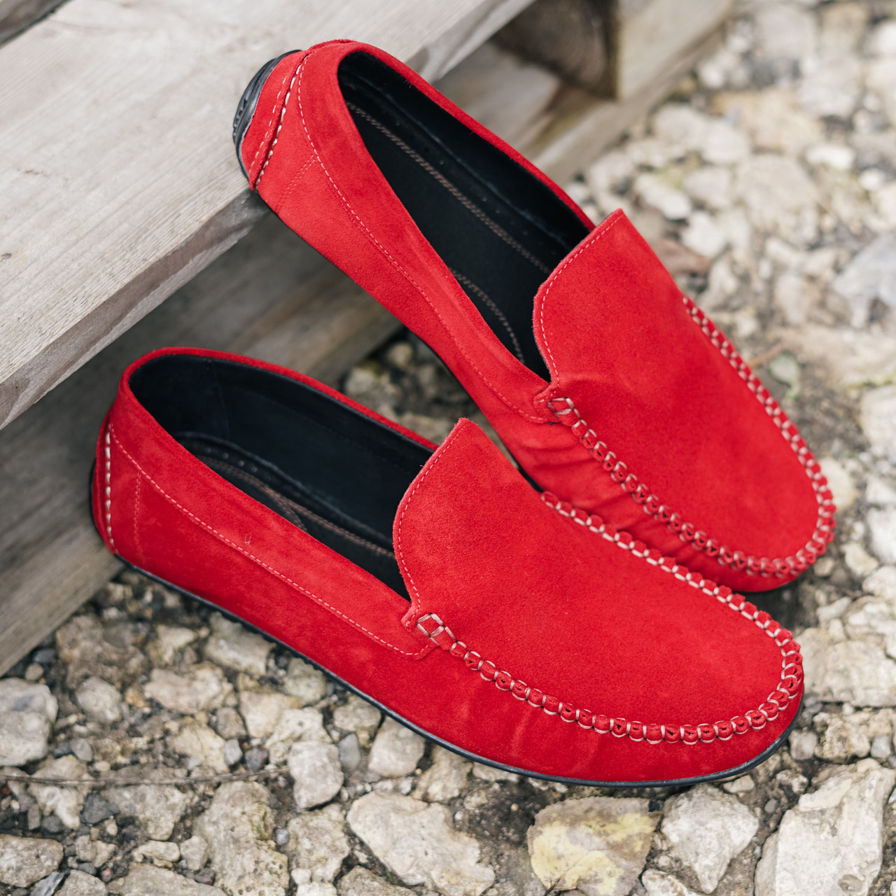 Червоні мокасини Prime Shoes - сучасний дизайн!