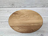 Дошка для подачі їжі страв, овальна 38*30см, фото 2