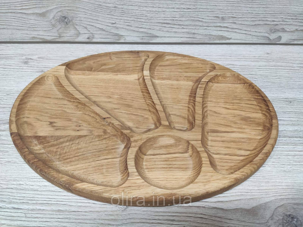 Дошка для подачі їжі страв, овальна 38*30см, фото 1