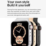 Смартгодинник iWatch 7 Рожевий Smart Watch 7 series Розумний годинник Фітнес браслет, фото 5
