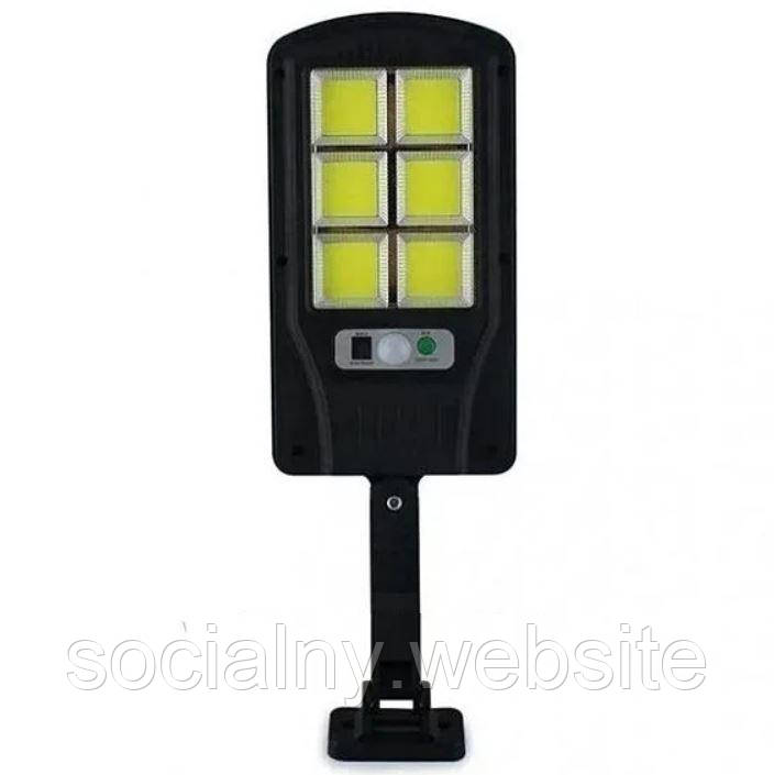 Вуличний ліхтар на стовп solar street light BL BK 818/ 7727-6COB на сонячній батареї для дому та вулиці