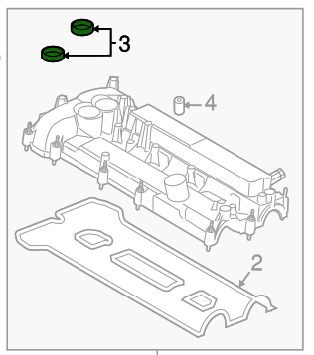 Сальник клапана фазорегулятора Ford Mustang 2.3; FoMoCo