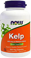 Ламинария (морская капуста) Now Foods Kelp 325 мкг натрального йода 250 капс.