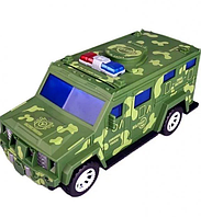 Детская копилка сейф машина военная Military Car Safe Box с кодовым замком YJ388-60