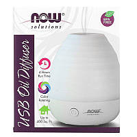 Ультразвуковой диффузор для эфирных масел NOW Foods, Solutions "USB Oil Diffuser" белый (5 Вт)