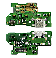 Шлейф для Huawei Y7 2017 Y с разъемом зарядки micro USB с микрофоном плата зарядки