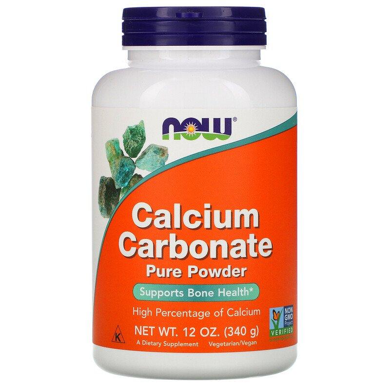 Calcium Carbonate Pure Powder Now Foods 340 г